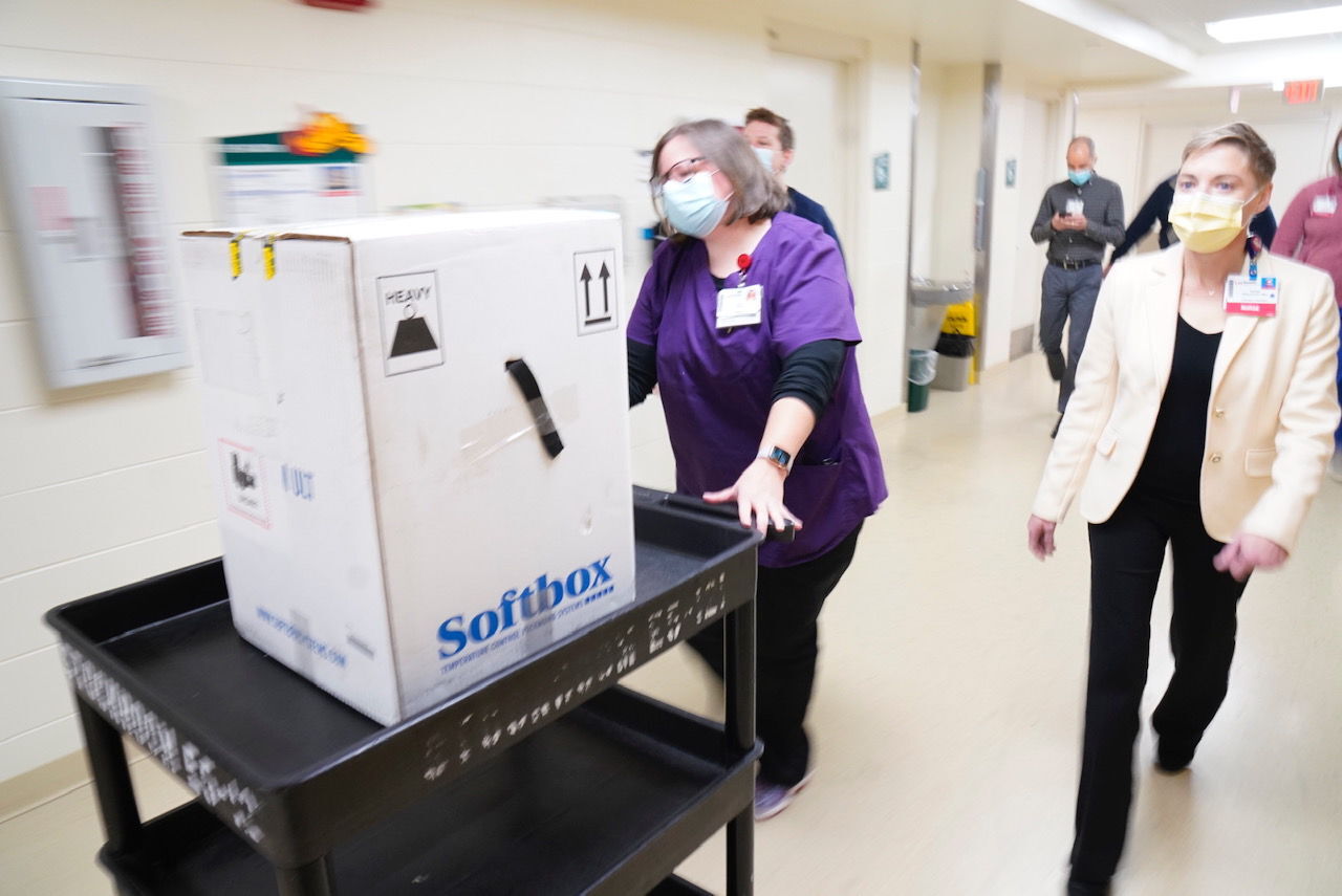 First doses of the Pfizer COVID-19 vaccine in Madison